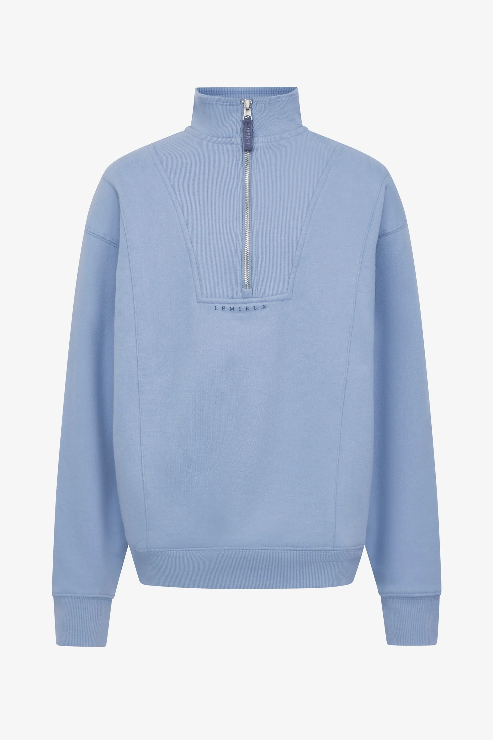 Young Rider Vianne barne quarter zip genser Powder Blue 134-140